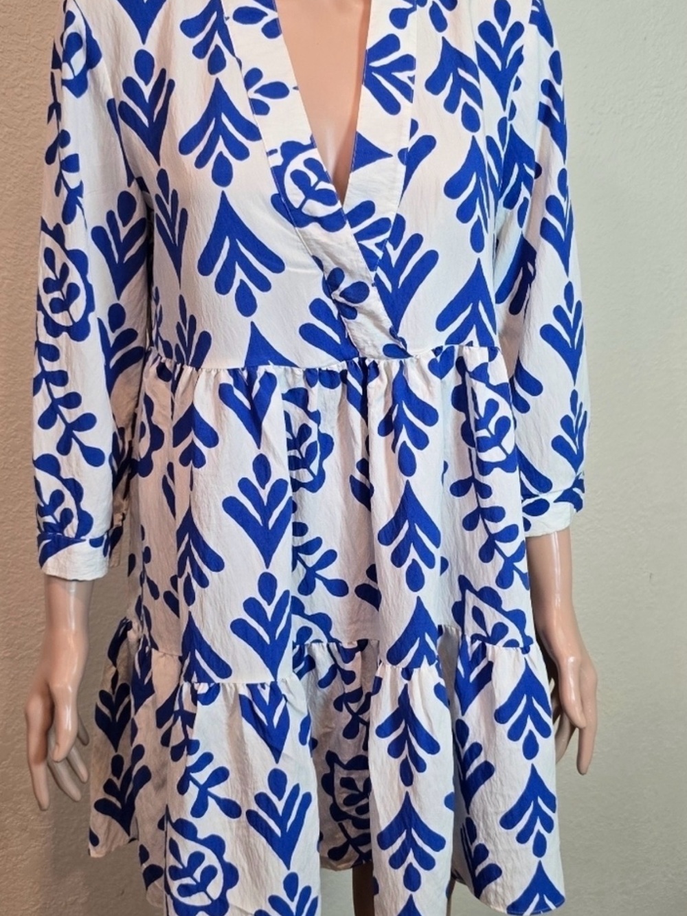 Blue and White ZARA dress S like new